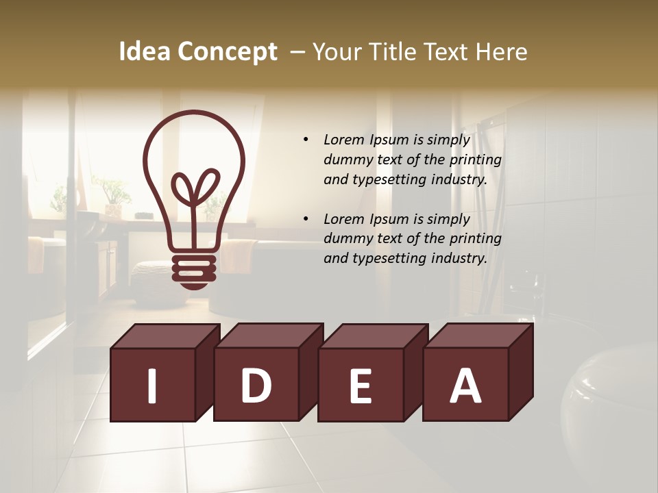 Wooden Attic Tiles PowerPoint Template