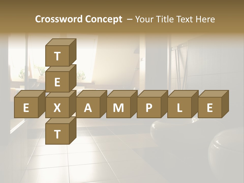 Wooden Attic Tiles PowerPoint Template