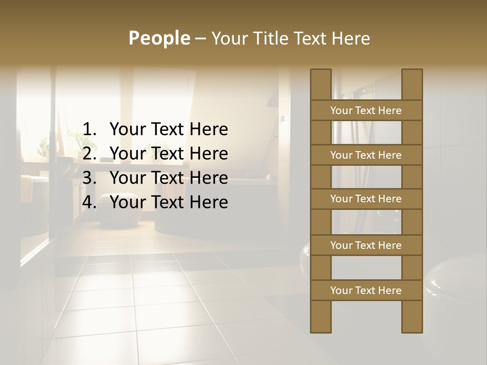 Wooden Attic Tiles PowerPoint Template
