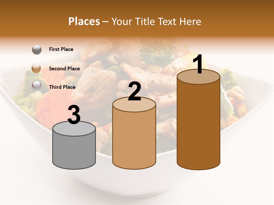 Pork Broccoli Meat PowerPoint Template