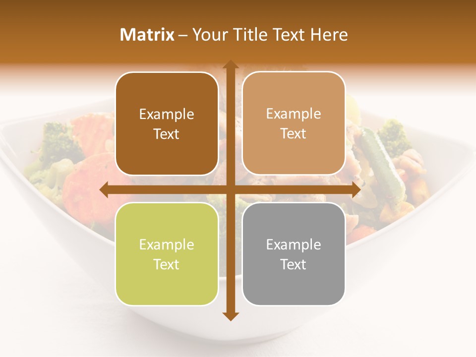 Pork Broccoli Meat PowerPoint Template