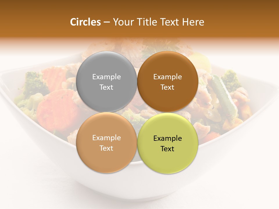 Pork Broccoli Meat PowerPoint Template