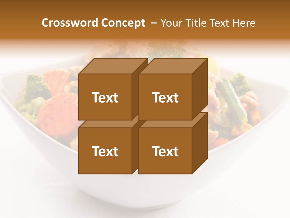 Pork Broccoli Meat PowerPoint Template