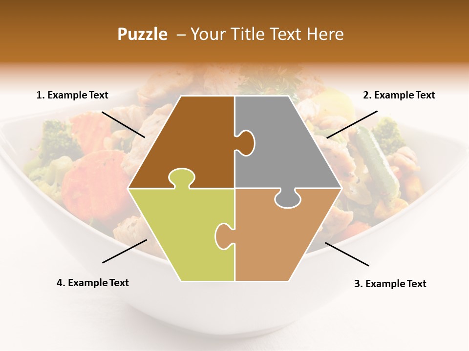 Pork Broccoli Meat PowerPoint Template