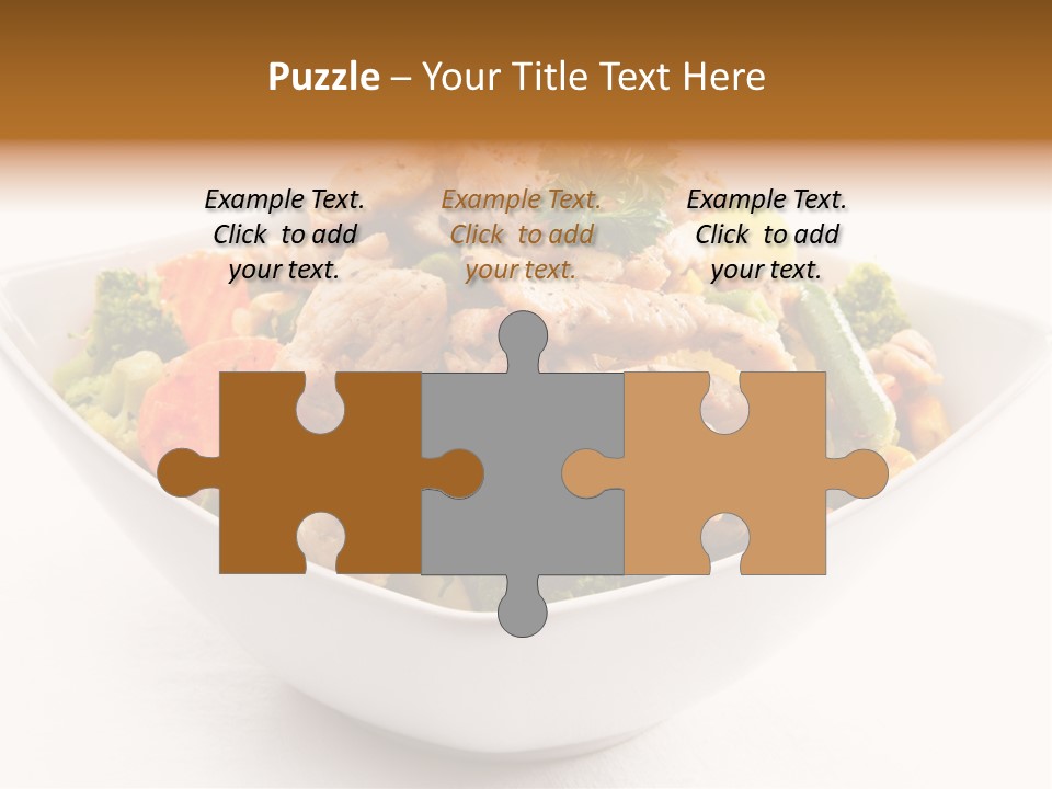 Pork Broccoli Meat PowerPoint Template