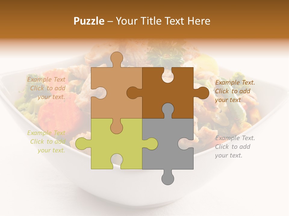 Pork Broccoli Meat PowerPoint Template