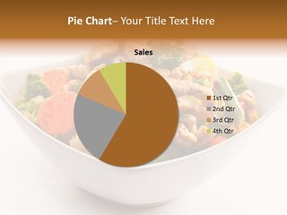 Pork Broccoli Meat PowerPoint Template