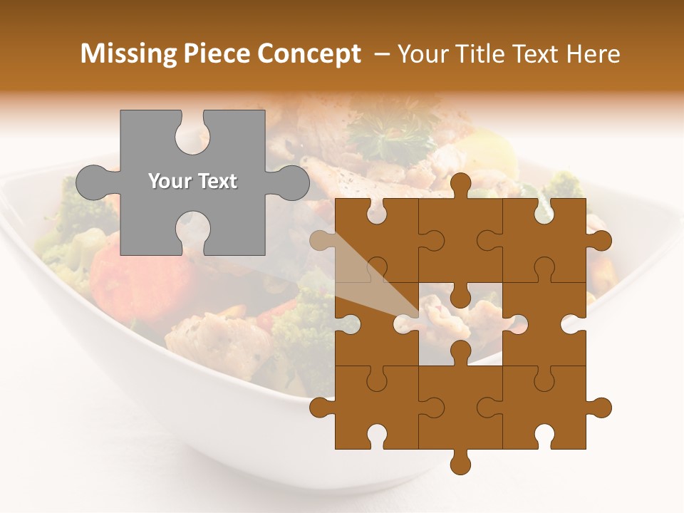 Pork Broccoli Meat PowerPoint Template