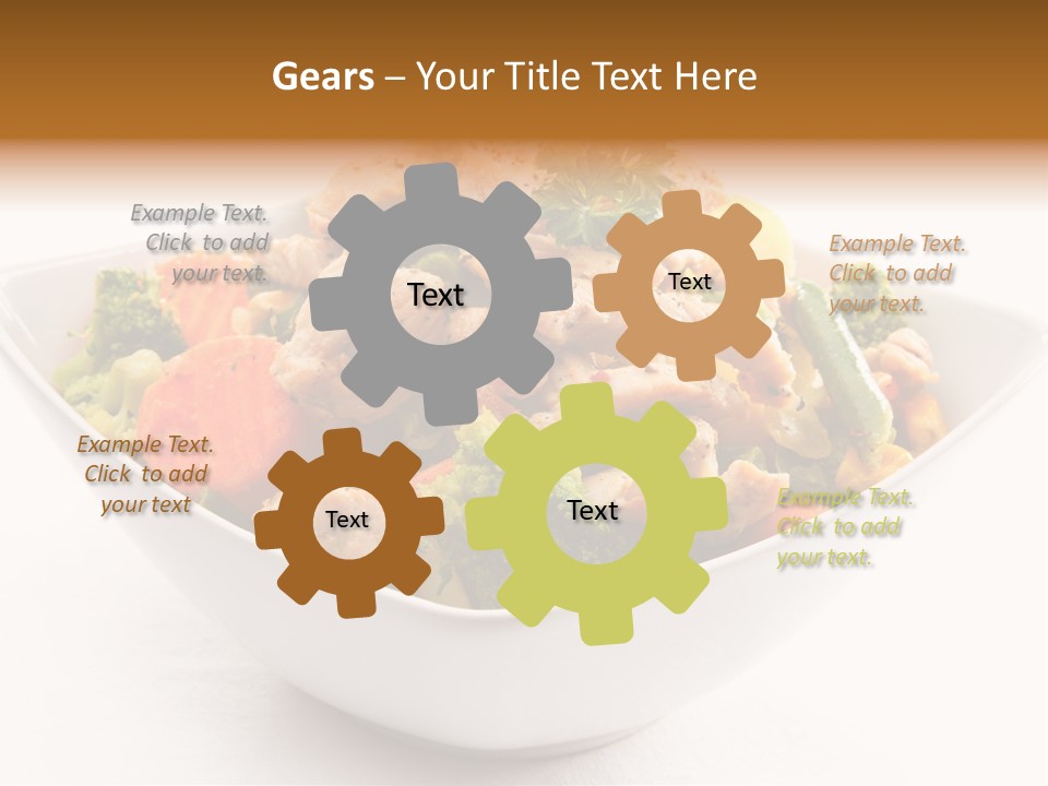 Pork Broccoli Meat PowerPoint Template