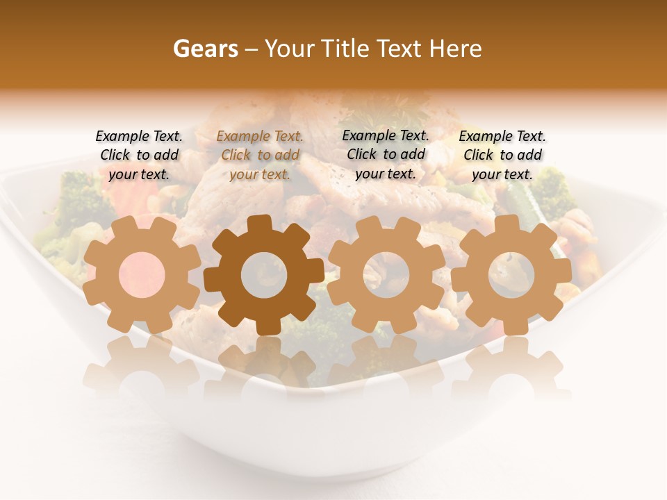 Pork Broccoli Meat PowerPoint Template