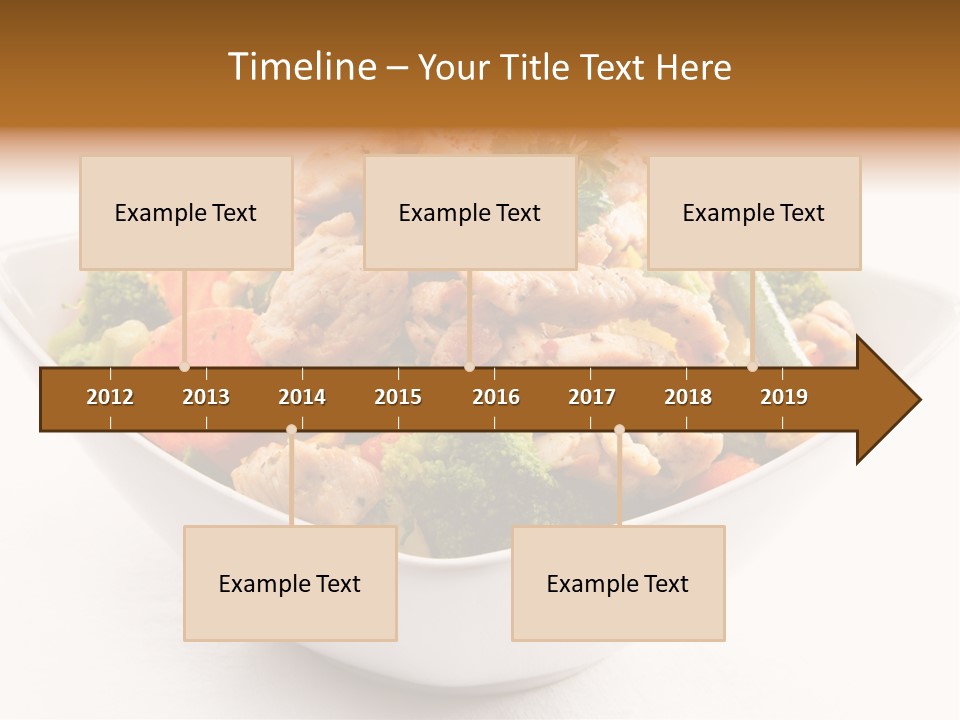Pork Broccoli Meat PowerPoint Template