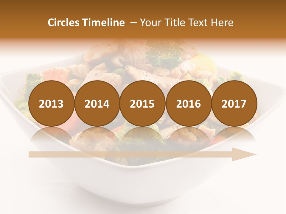 Pork Broccoli Meat PowerPoint Template