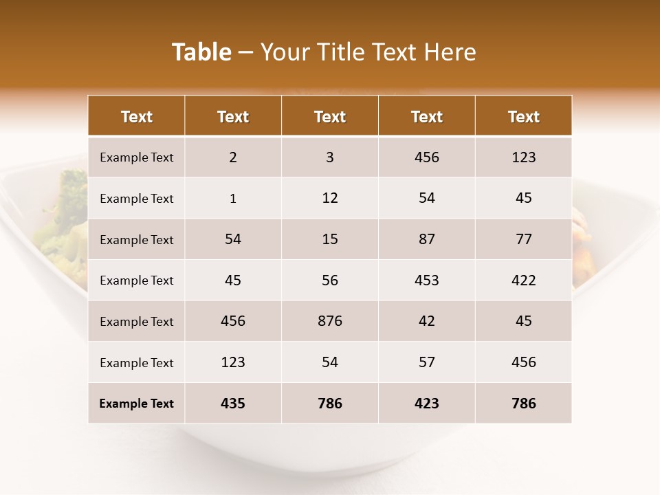 Pork Broccoli Meat PowerPoint Template
