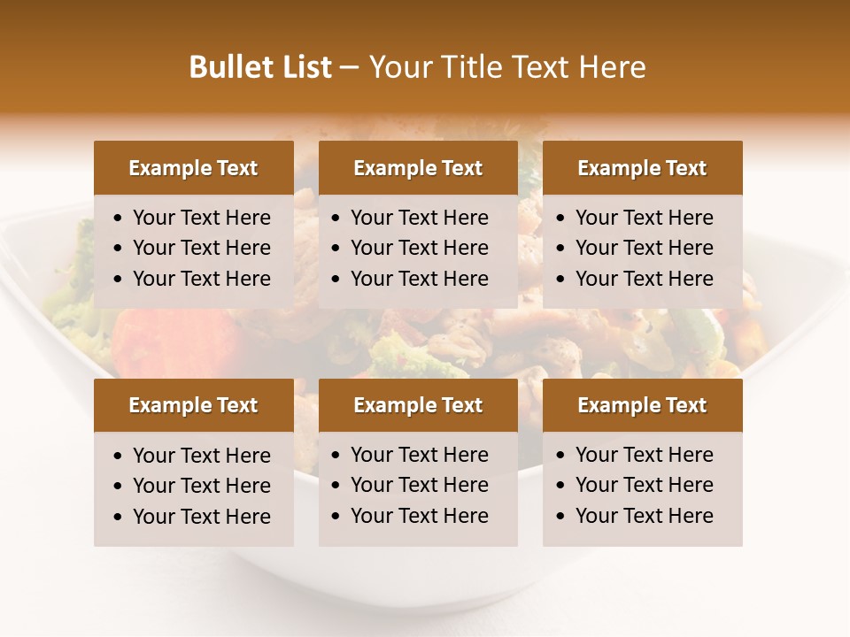 Pork Broccoli Meat PowerPoint Template