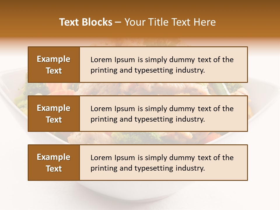 Pork Broccoli Meat PowerPoint Template