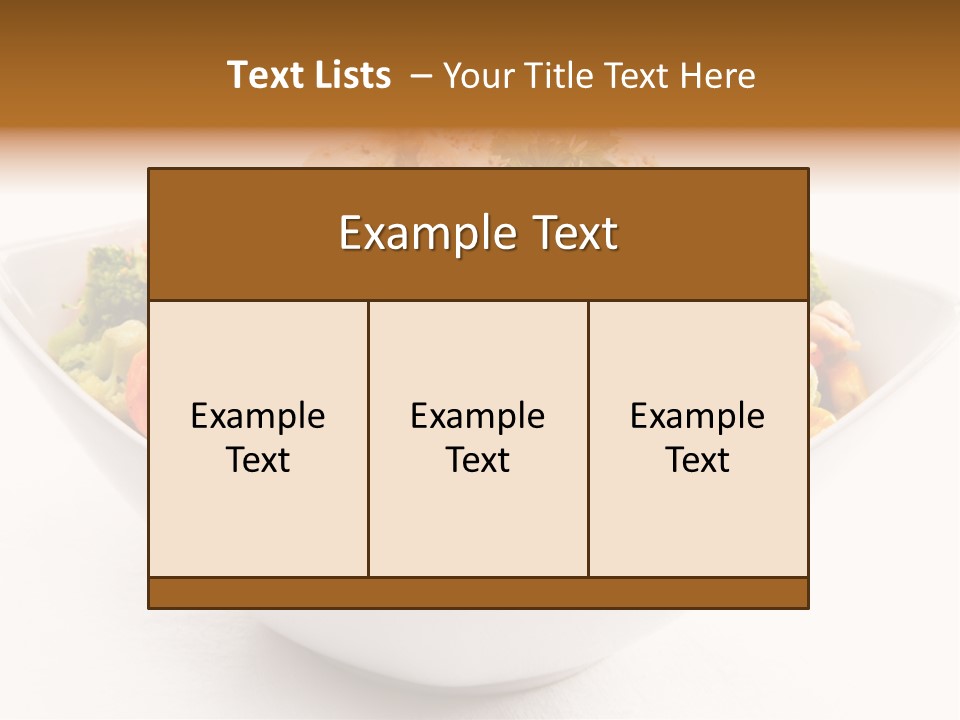 Pork Broccoli Meat PowerPoint Template