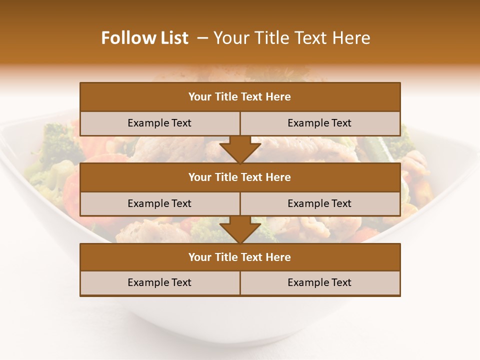 Pork Broccoli Meat PowerPoint Template