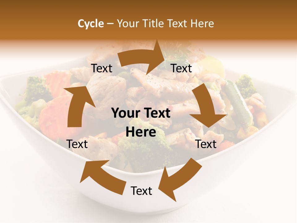 Pork Broccoli Meat PowerPoint Template