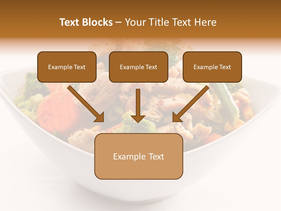 Pork Broccoli Meat PowerPoint Template
