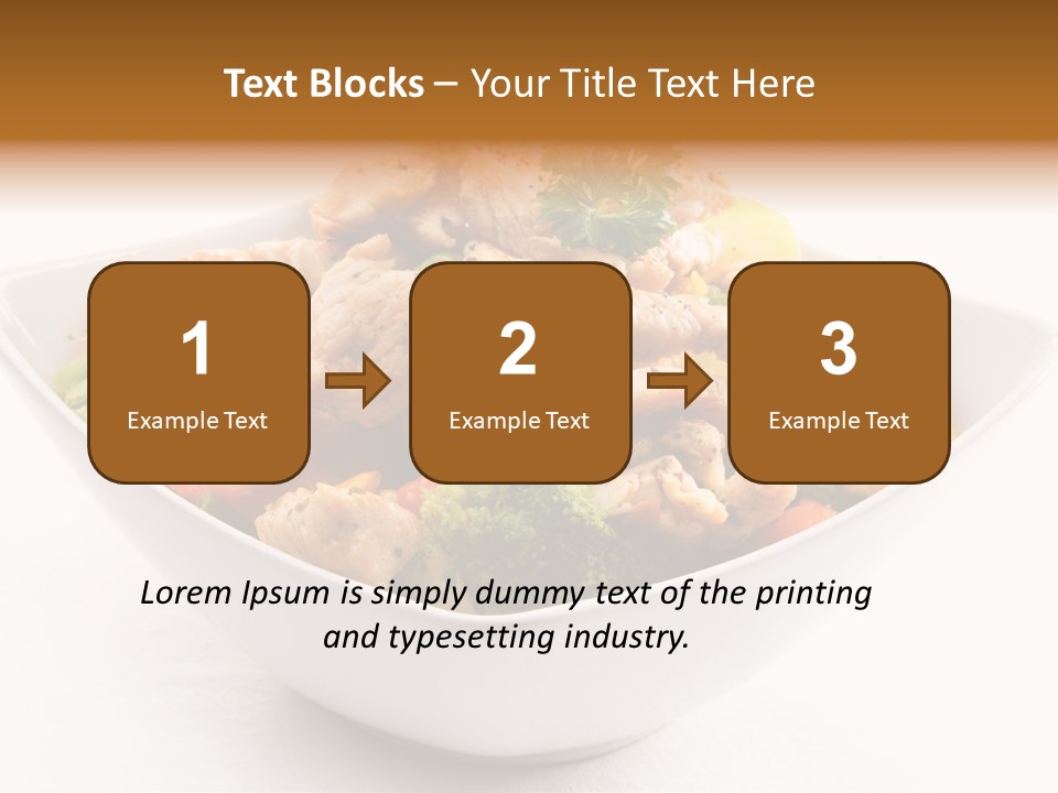 Pork Broccoli Meat PowerPoint Template
