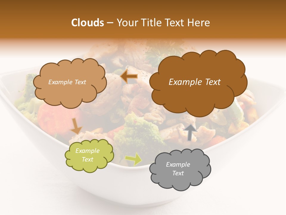 Pork Broccoli Meat PowerPoint Template