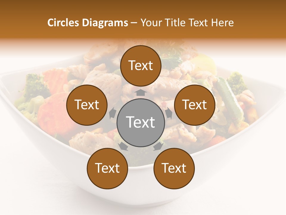 Pork Broccoli Meat PowerPoint Template