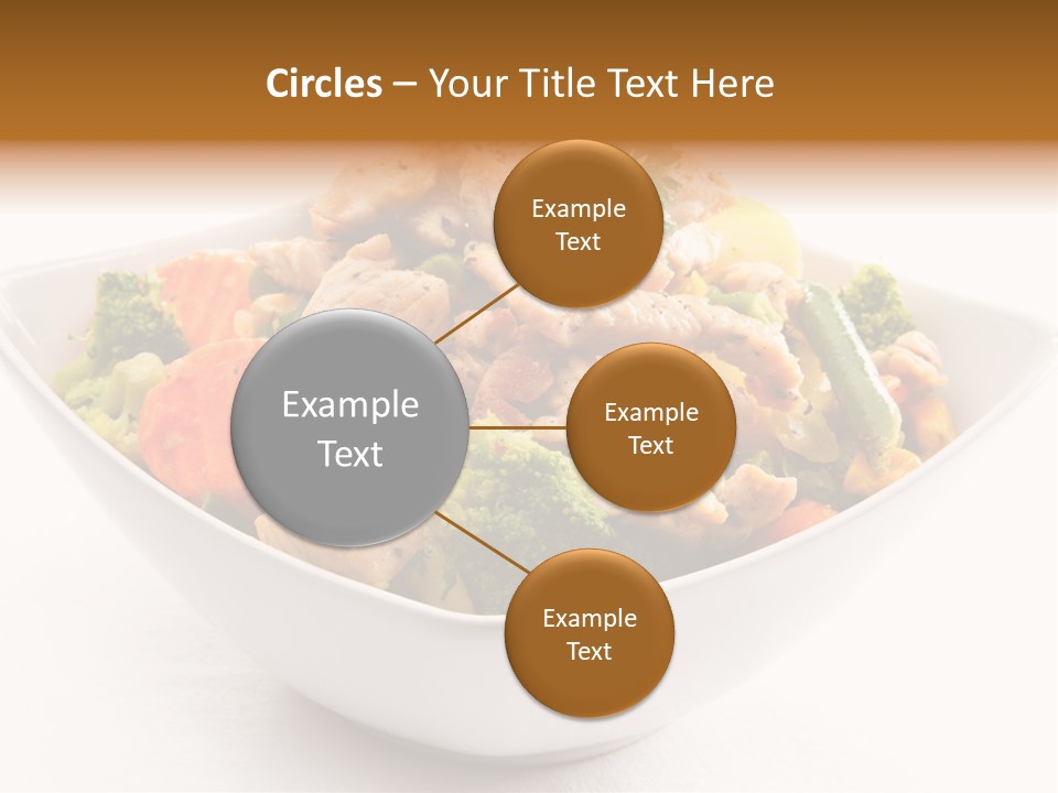 Pork Broccoli Meat PowerPoint Template