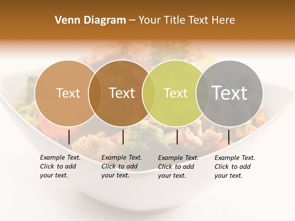 Pork Broccoli Meat PowerPoint Template