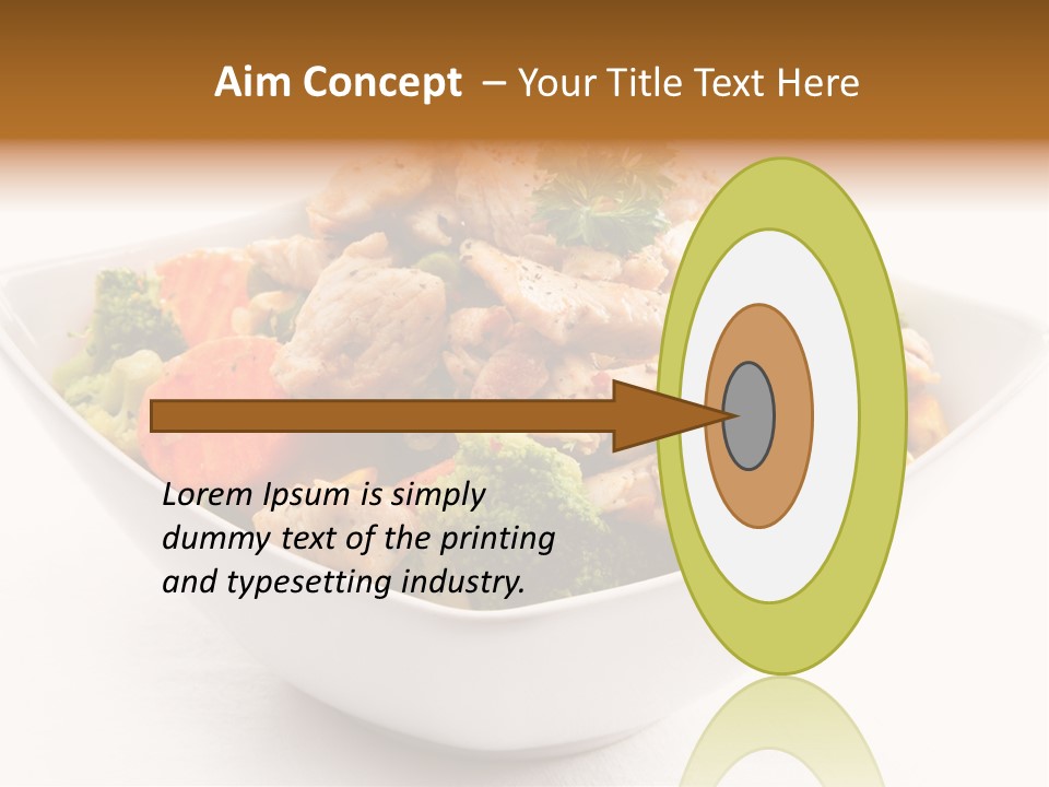 Pork Broccoli Meat PowerPoint Template