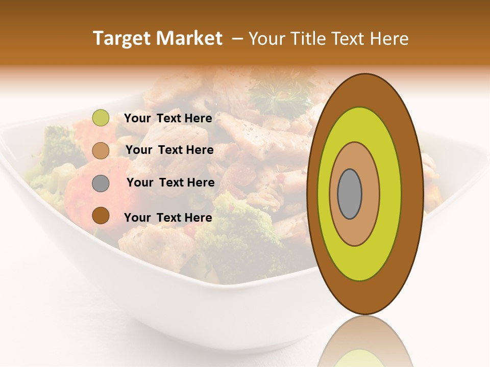 Pork Broccoli Meat PowerPoint Template