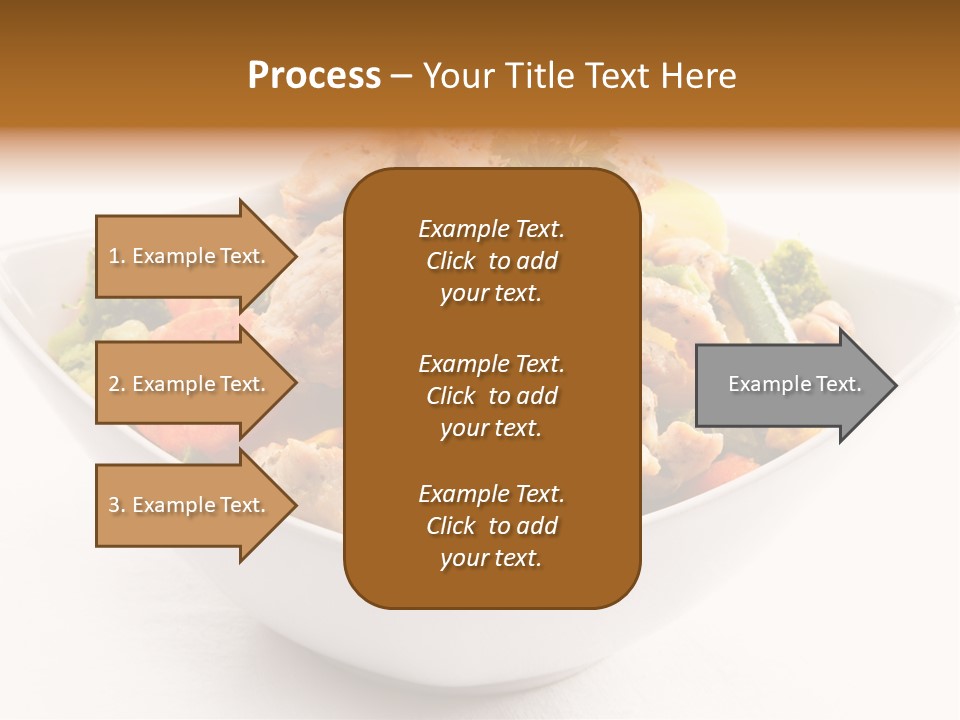 Pork Broccoli Meat PowerPoint Template