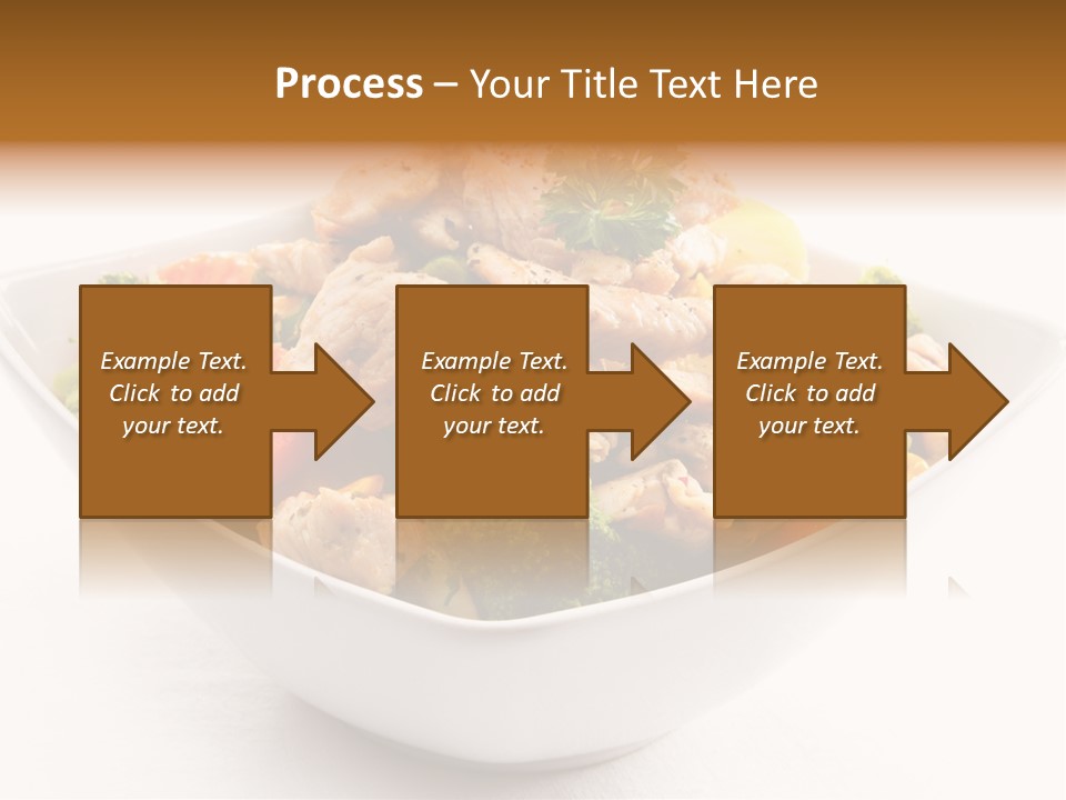 Pork Broccoli Meat PowerPoint Template
