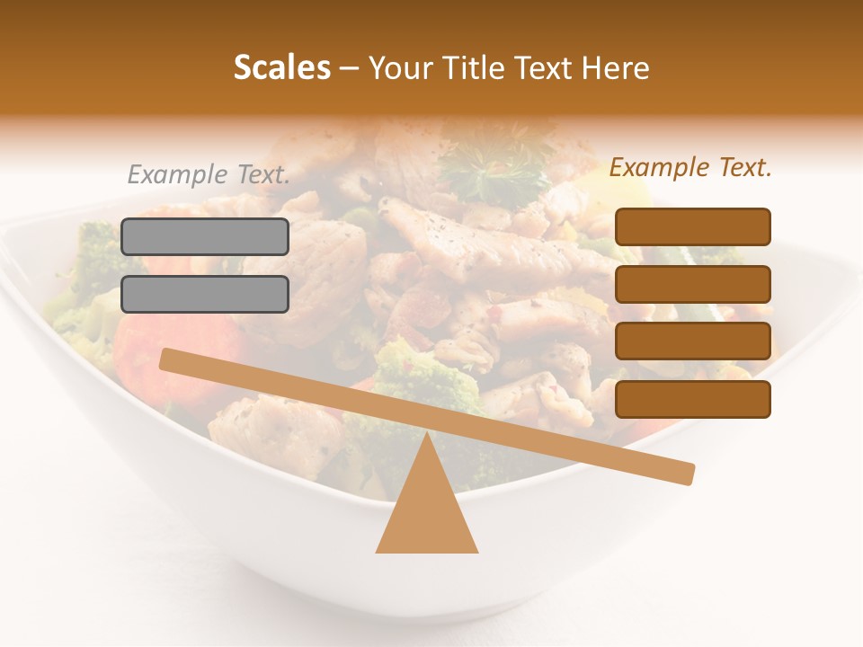Pork Broccoli Meat PowerPoint Template