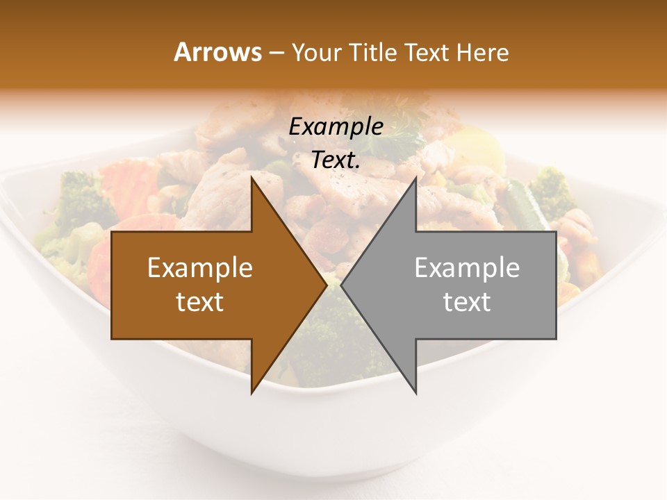 Pork Broccoli Meat PowerPoint Template