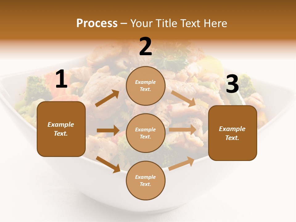Pork Broccoli Meat PowerPoint Template