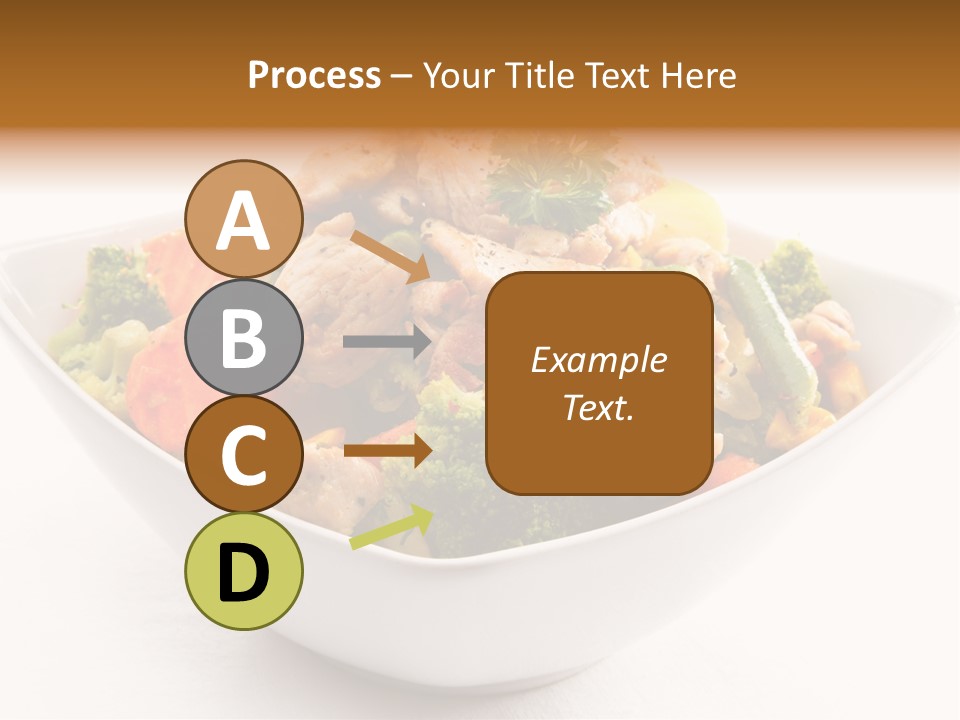 Pork Broccoli Meat PowerPoint Template