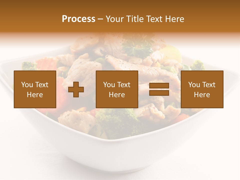 Pork Broccoli Meat PowerPoint Template
