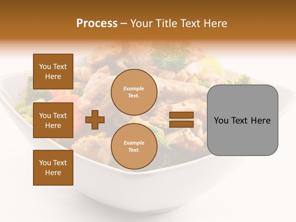 Pork Broccoli Meat PowerPoint Template