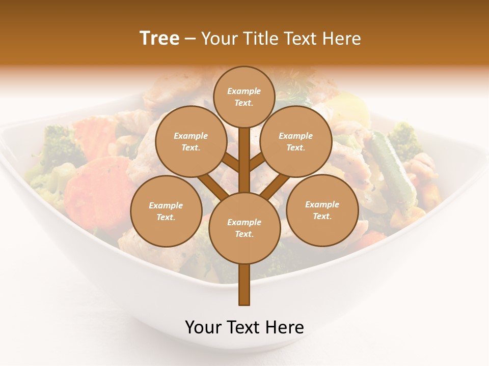 Pork Broccoli Meat PowerPoint Template
