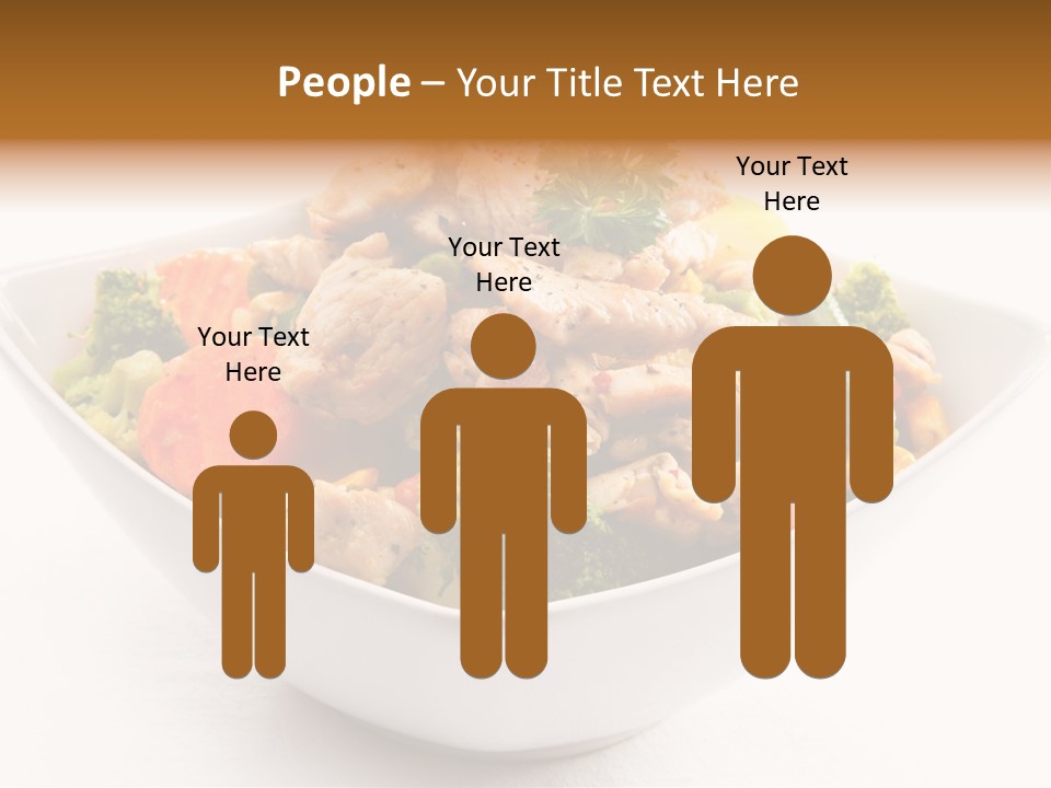 Pork Broccoli Meat PowerPoint Template