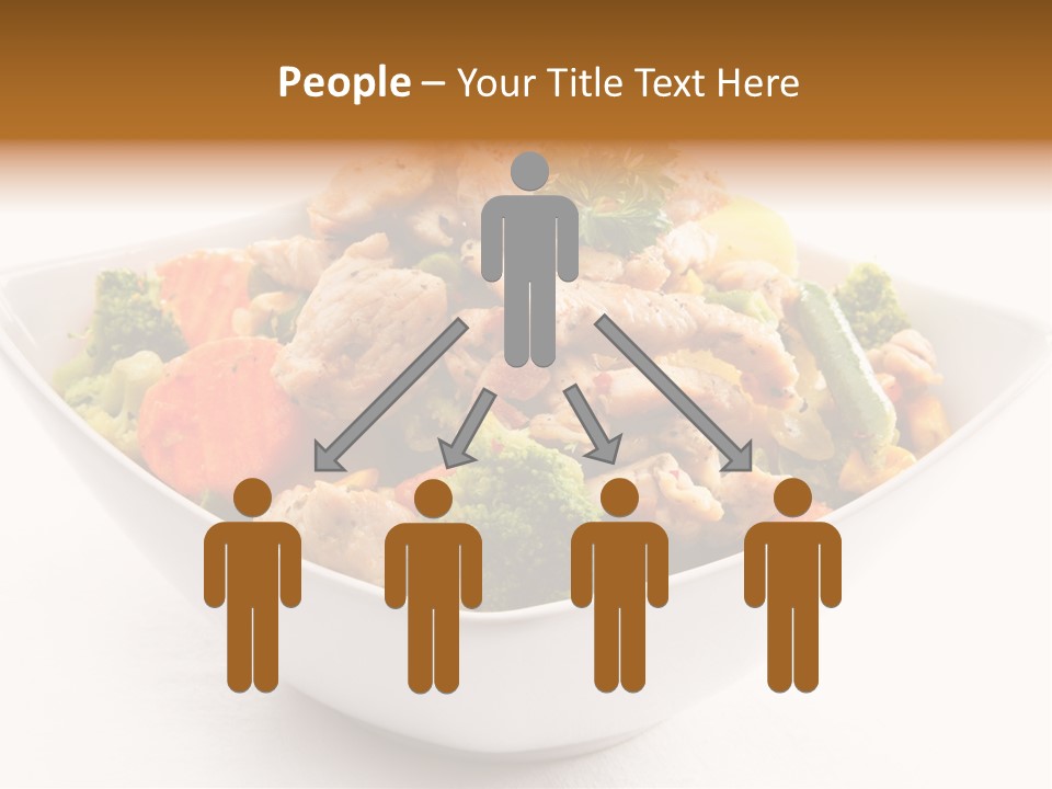 Pork Broccoli Meat PowerPoint Template