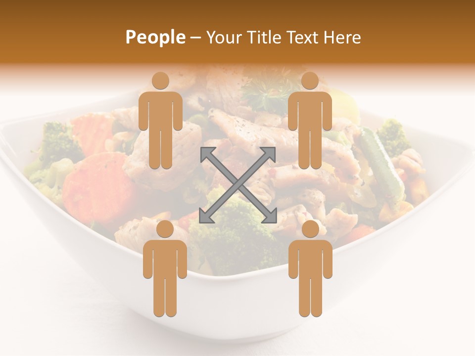 Pork Broccoli Meat PowerPoint Template