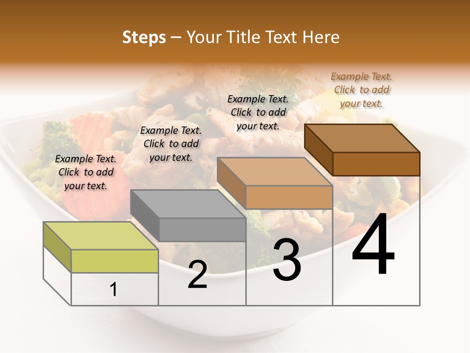 Pork Broccoli Meat PowerPoint Template