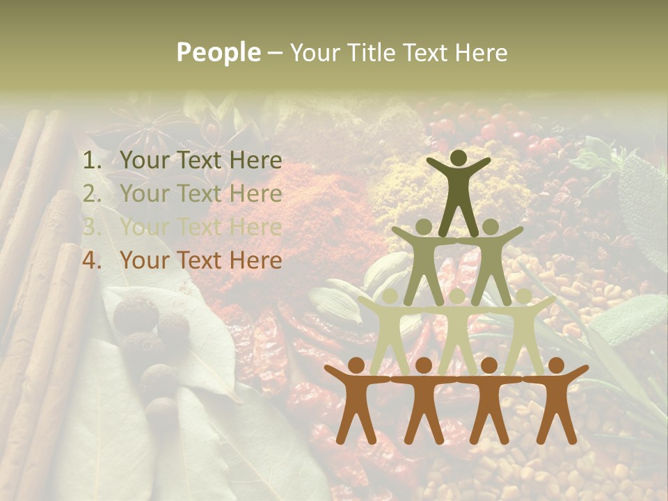 Colour Kitchen Diversity PowerPoint Template