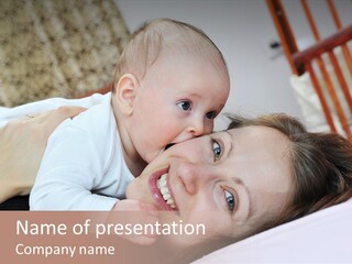 Happiness Offspring Two PowerPoint Template