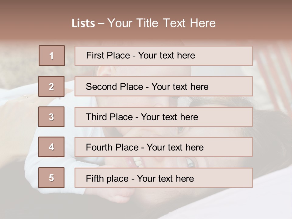Happiness Offspring Two PowerPoint Template