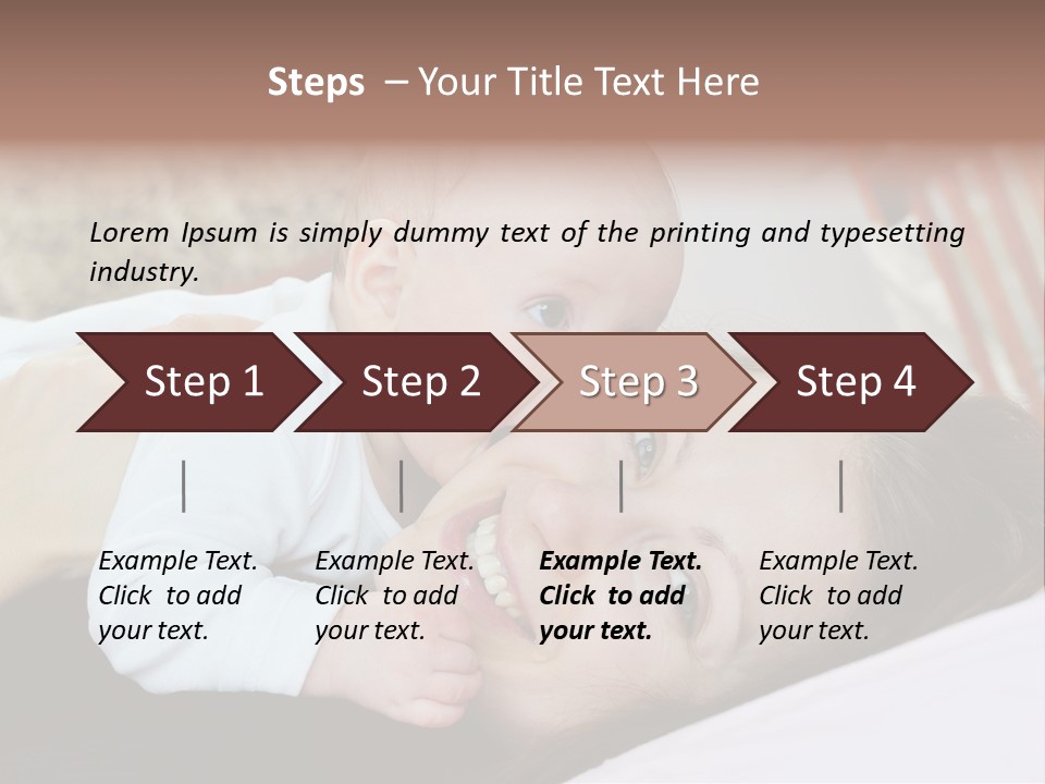 Happiness Offspring Two PowerPoint Template