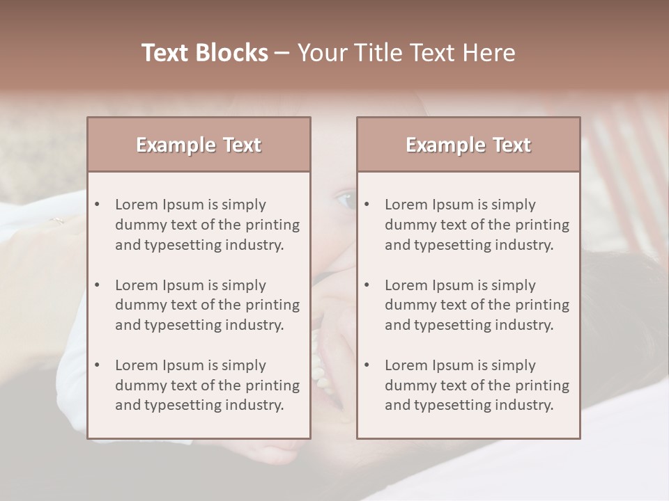 Happiness Offspring Two PowerPoint Template