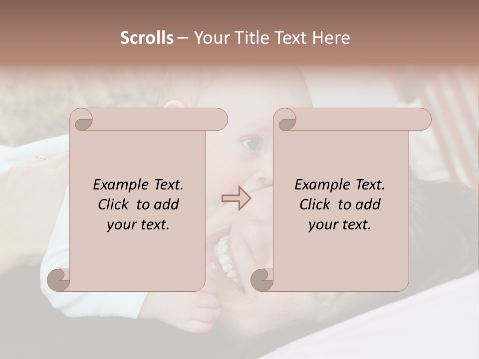 Happiness Offspring Two PowerPoint Template