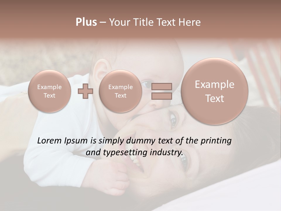 Happiness Offspring Two PowerPoint Template